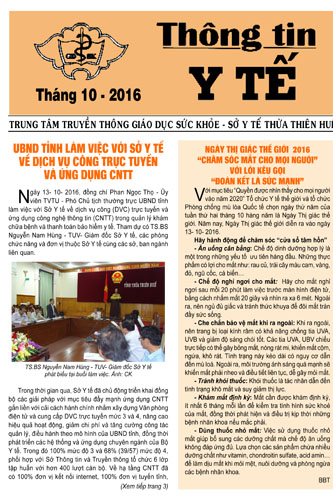 Thông tin Y tế tháng 10 năm 2016