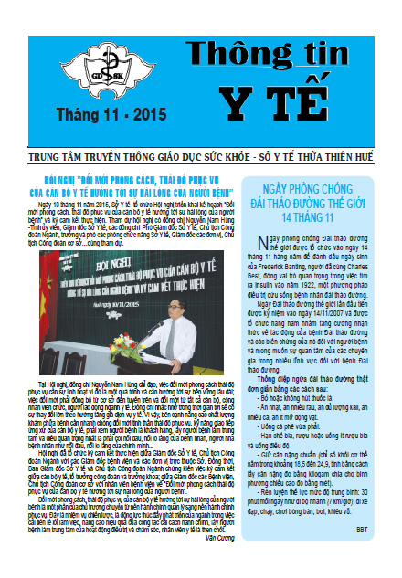 Thông tin y tế tháng 11- 2015