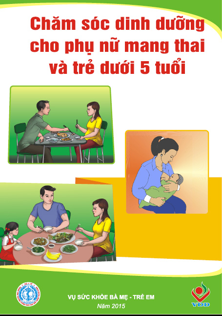 Tranh lật chăm sóc dinh dưỡng bà mẹ mang thai và trẻ dưới 5 tuổi