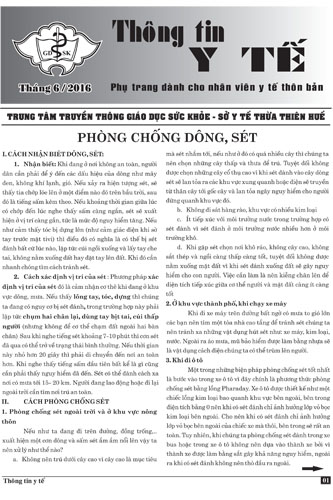 Phụ trang Y tế thôn bản tháng 6-2016