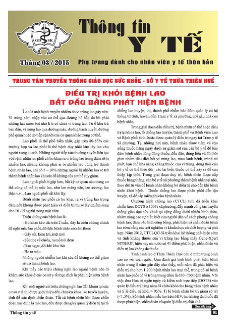 Phụ trang Y tế thôn bản tháng 3-2015