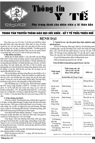 Phụ trang y tế thôn bản tháng 9 năm 2017