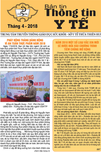 tờ Thông tin y tế tháng 4 năm 2018
