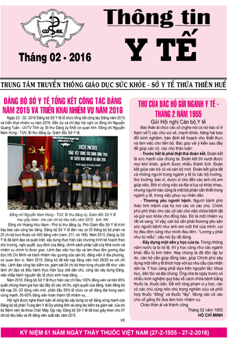 Thông tin Y tế tháng 02 năm 2016