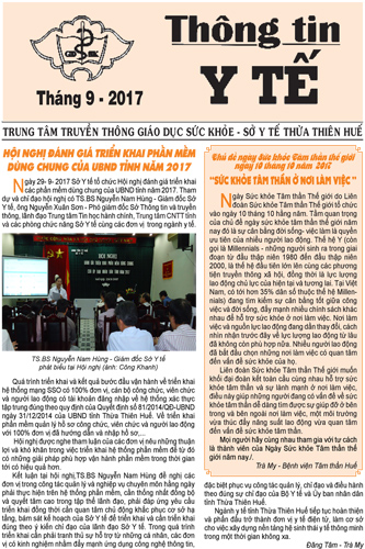 Tờ Thông tin Y tế tháng 9 năm 2017