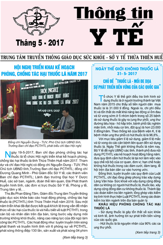 Tờ Thông tin Y tế tháng 5 năm 2017