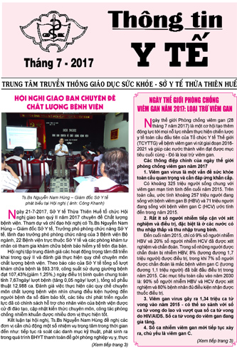 Tờ Thông tin Y tế tháng 7 năm 2017