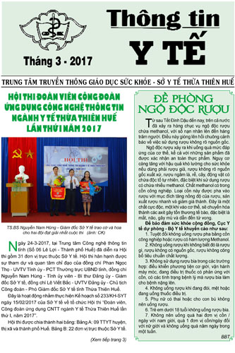 Tờ Thông tin Y tế tháng 3 năm 2017