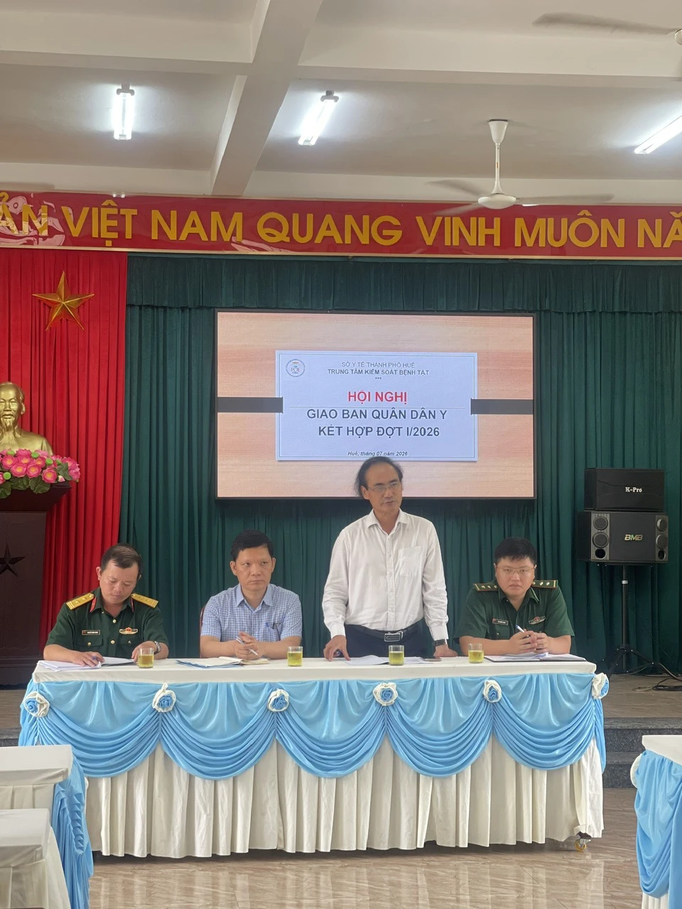 Hội nghị giao ban Quân dân Y - Gắn kết chặt chẽ lực lượng Quân dân và y tế trong hoạt động kiểm soát và phòng ngừa bệnh tật.