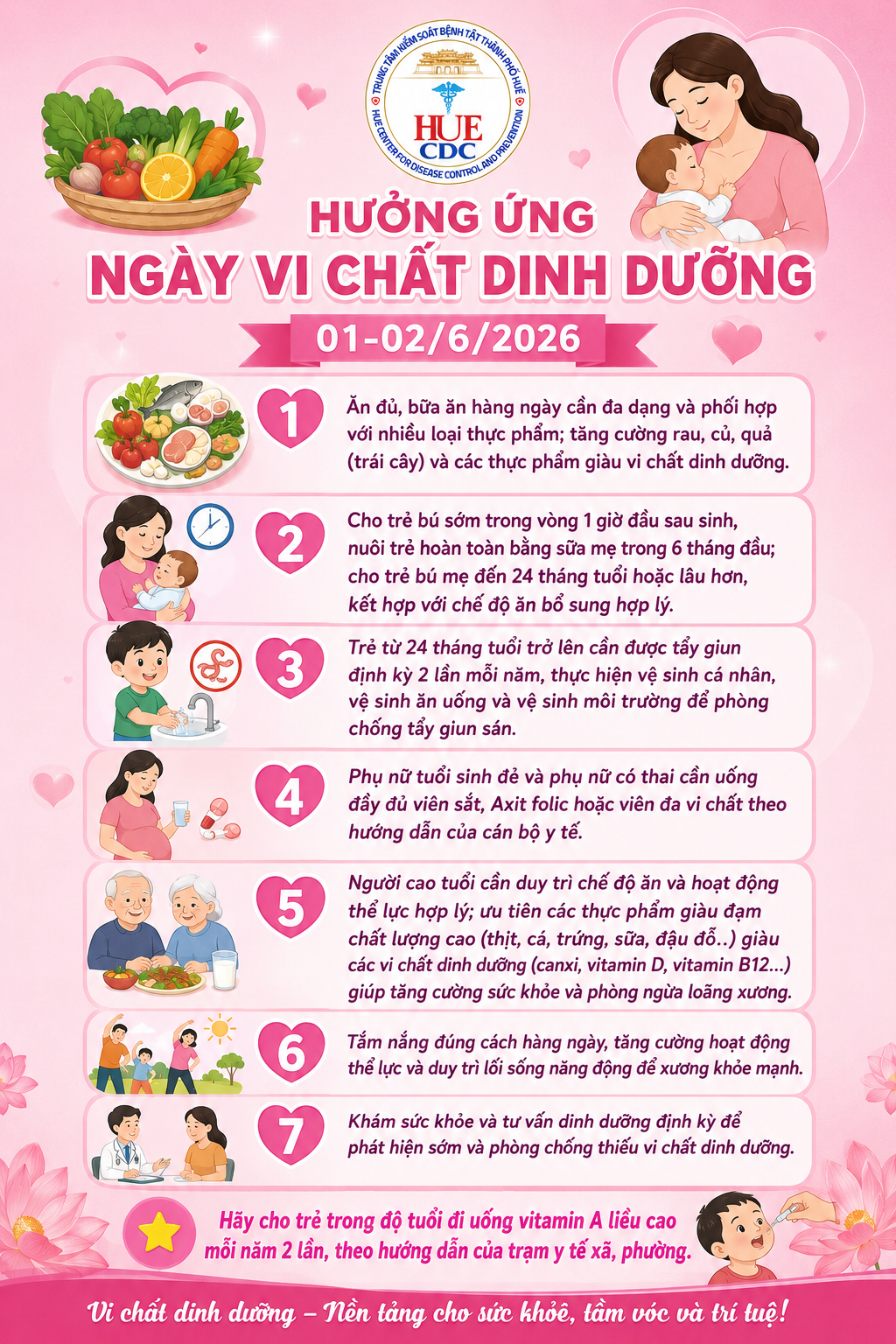 Hưởng ứng ngày Vi chất dinh dưỡng 1-2/6 năm 2026