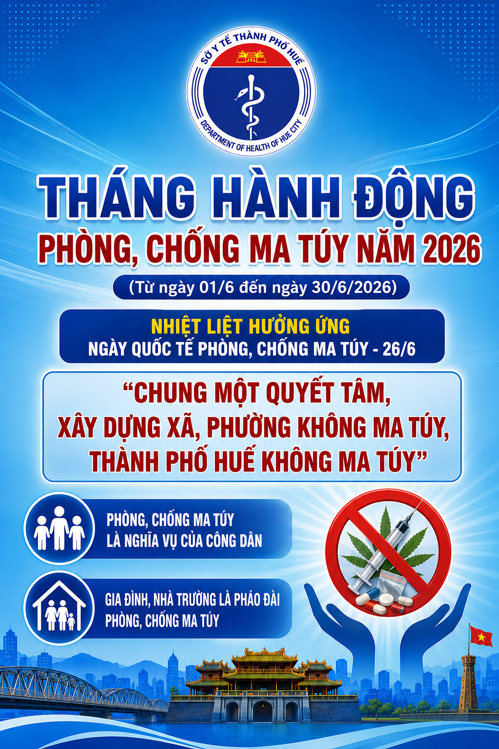 Hưởng ứng Tháng hành động Phòng, chống ma túy năm 2026.