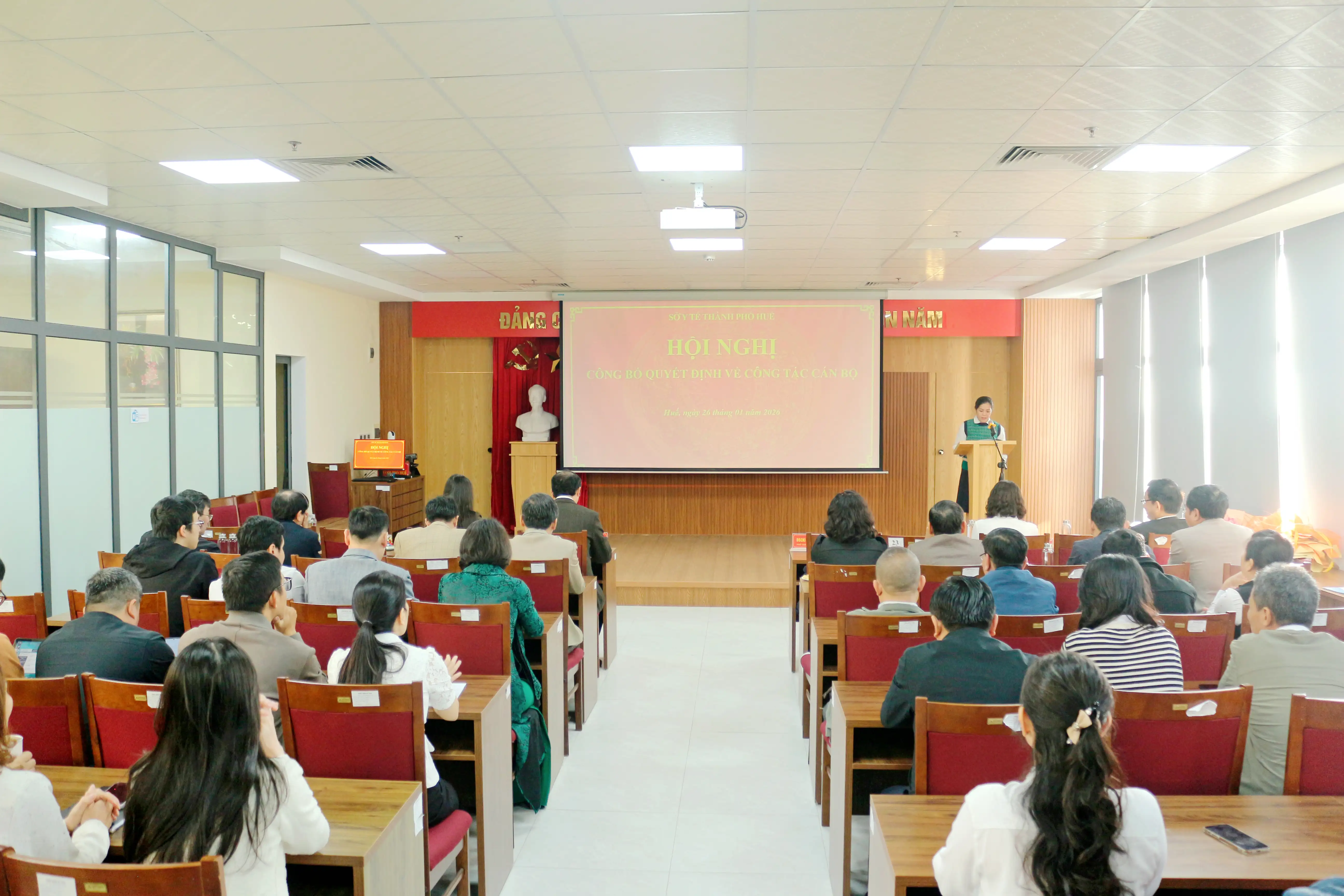 Sở Y tế Thành phố Huế tổ chức hội nghị công bố quyết định về bổ nhiệm công tác cán bộ