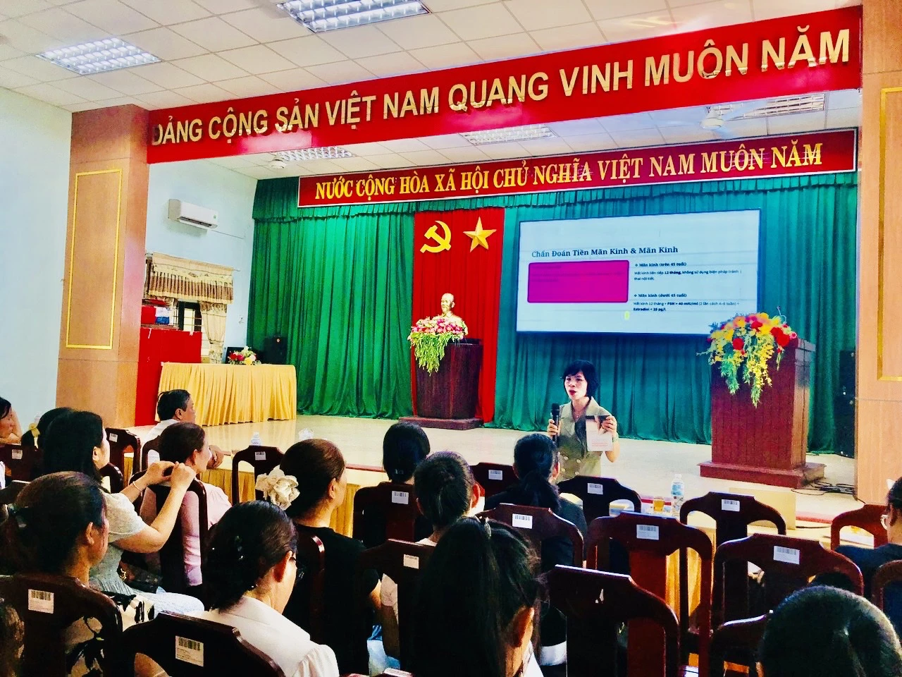 Trung tâm kiểm soát bệnh tật: Tập huấn nâng cao kiến thức phòng, chống ung thư vú và ung thư cổ tử cung cho phụ nữ tại Phú Vinh